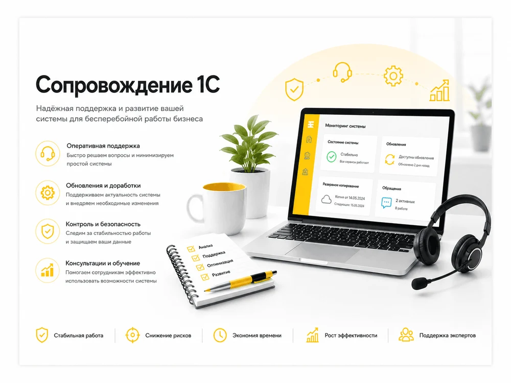 Сопровождение 1С
